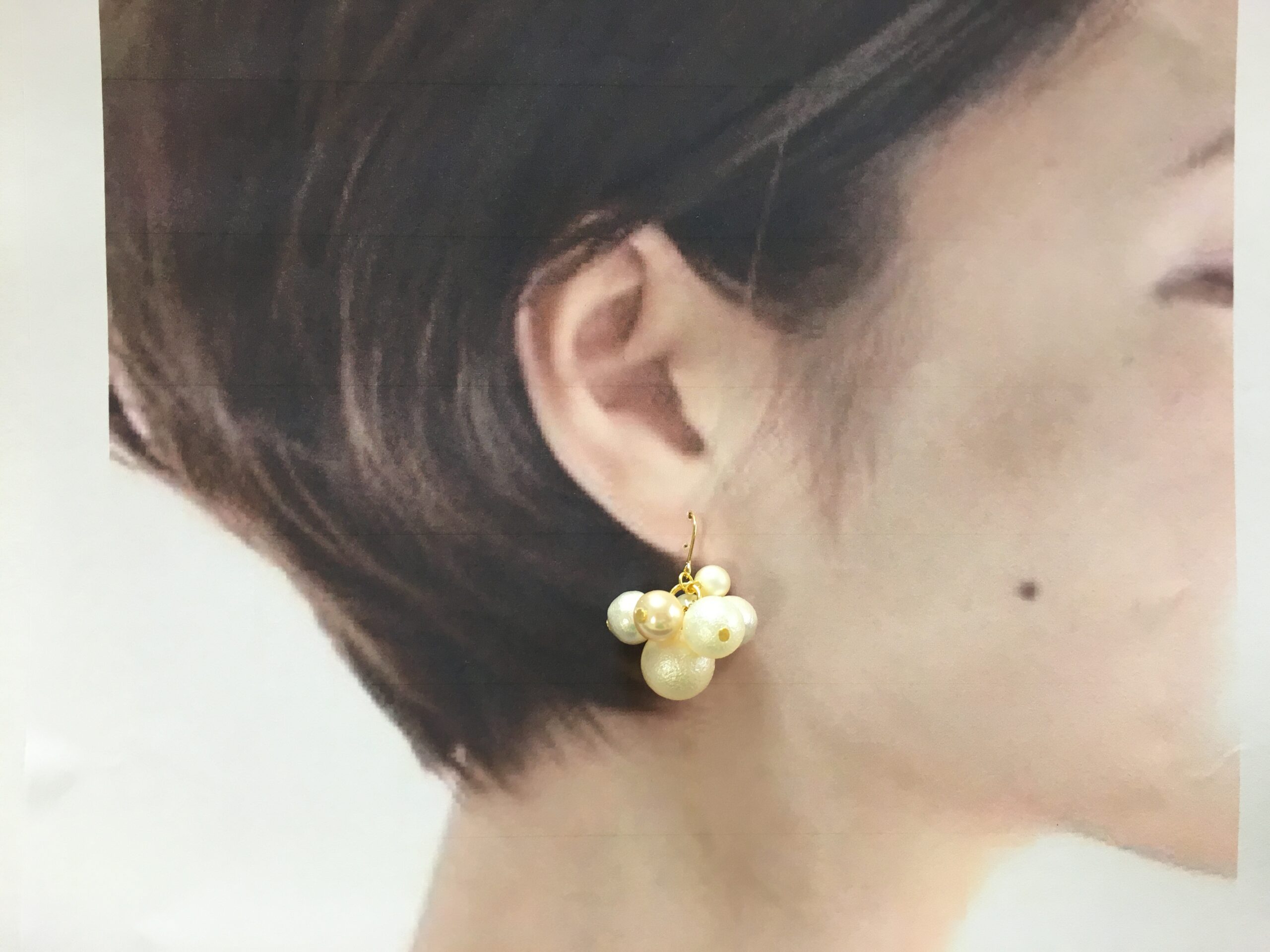 簡単！手作りパールピアス100円ショップのパーツで作ってみた！｜お 